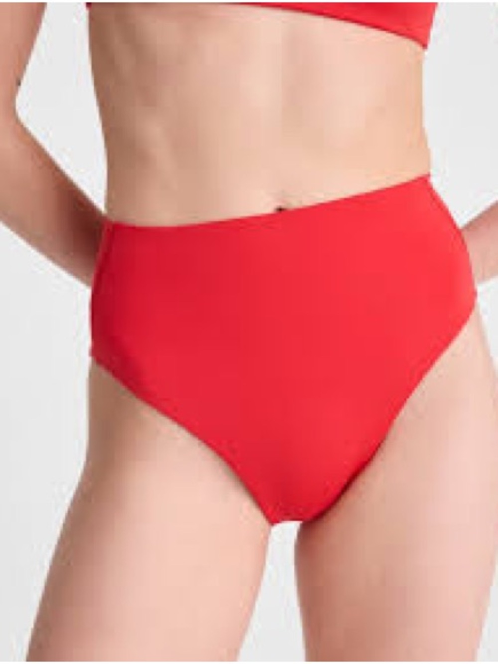 Left On Friday High-Waist Bikini Bottom in Coral